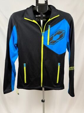 Castle X Fusion Mid Layer Jacket Men's Small Blue Black Neon